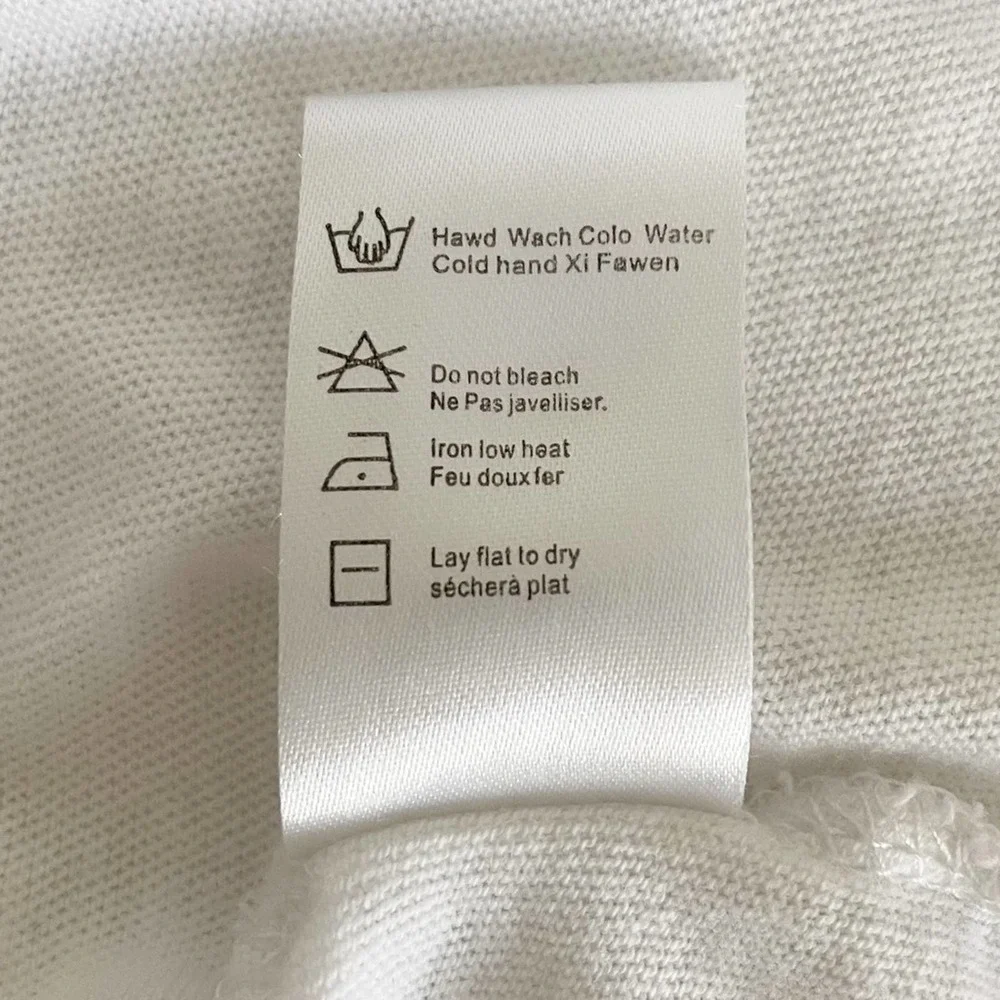 Chaser White Cotton Flutter Sleeve Tee Shirt Size Extra Small